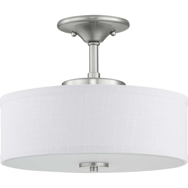 Progress Lighting P350134-009-30 LED Semi-Flush, Brushed Nickel
