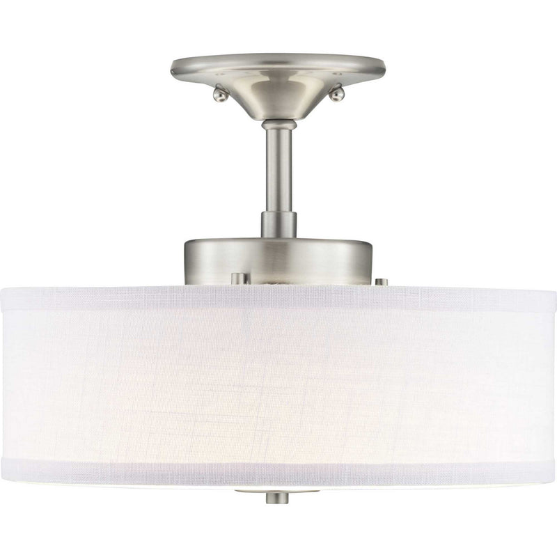 Progress Lighting P350134-009-30 LED Semi-Flush, Brushed Nickel