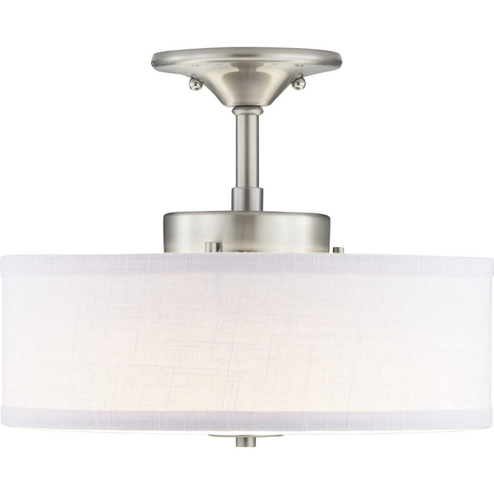 Progress Lighting P350134-009-30 LED Semi-Flush, Brushed Nickel