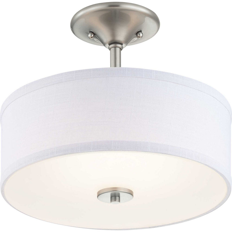 Progress Lighting P350134-009-30 LED Semi-Flush, Brushed Nickel
