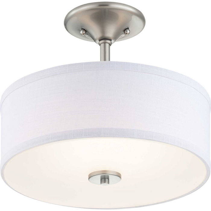 Progress Lighting P350134-009-30 LED Semi-Flush, Brushed Nickel