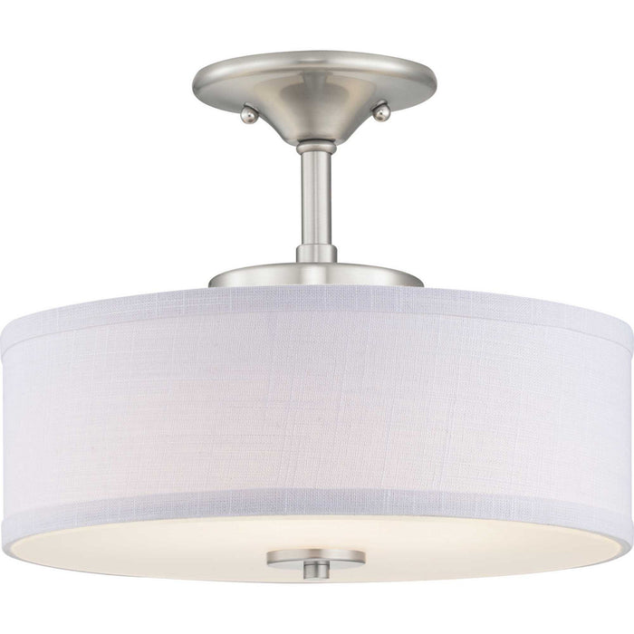 Progress Lighting P350134-009-30 LED Semi-Flush, Brushed Nickel