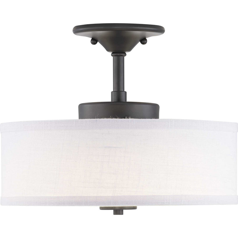 Progress Lighting P350134-143-30 LED Semi-Flush, Graphite