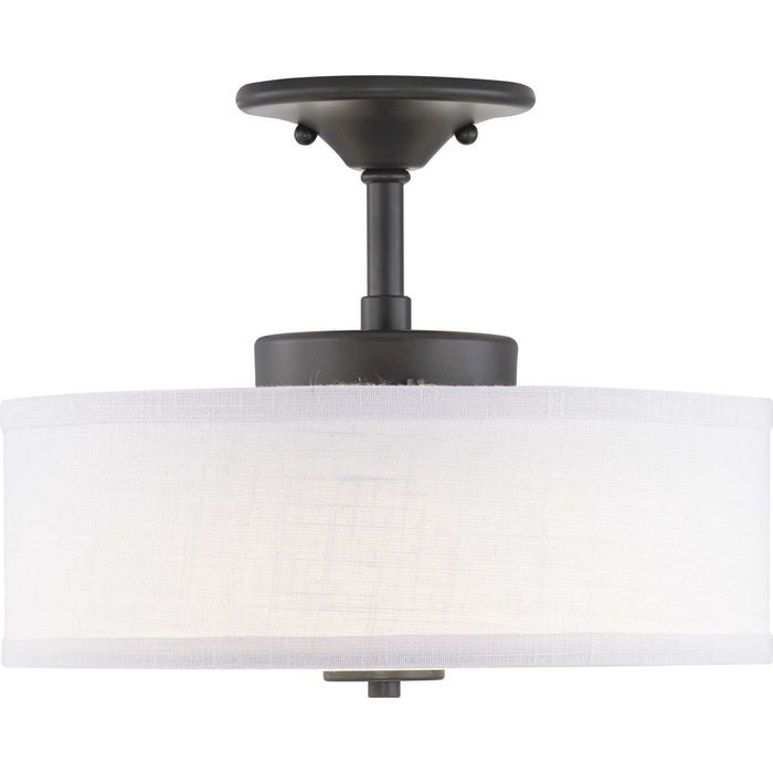 Progress Lighting P350134-143-30 LED Semi-Flush, Graphite