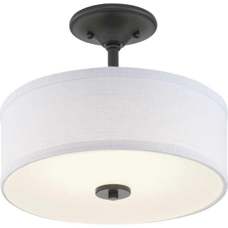 Progress Lighting P350134-143-30 LED Semi-Flush, Graphite