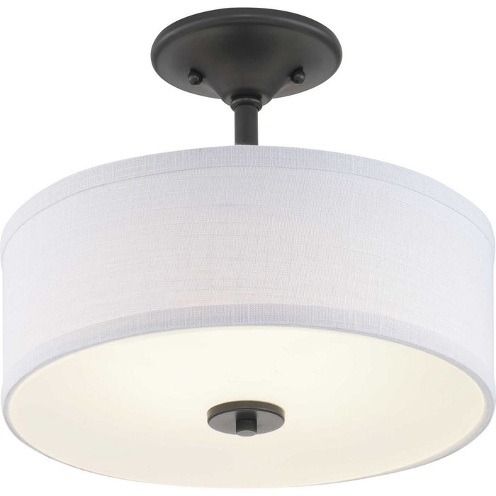 Progress Lighting P350134-143-30 LED Semi-Flush, Graphite