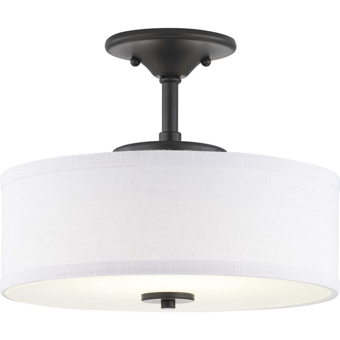 Progress Lighting P350134-143-30 LED Semi-Flush, Graphite