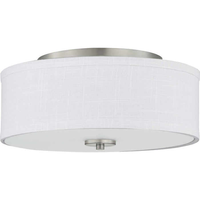 Progress Lighting P350135-009-30 LED Semi-Flush, Brushed Nickel