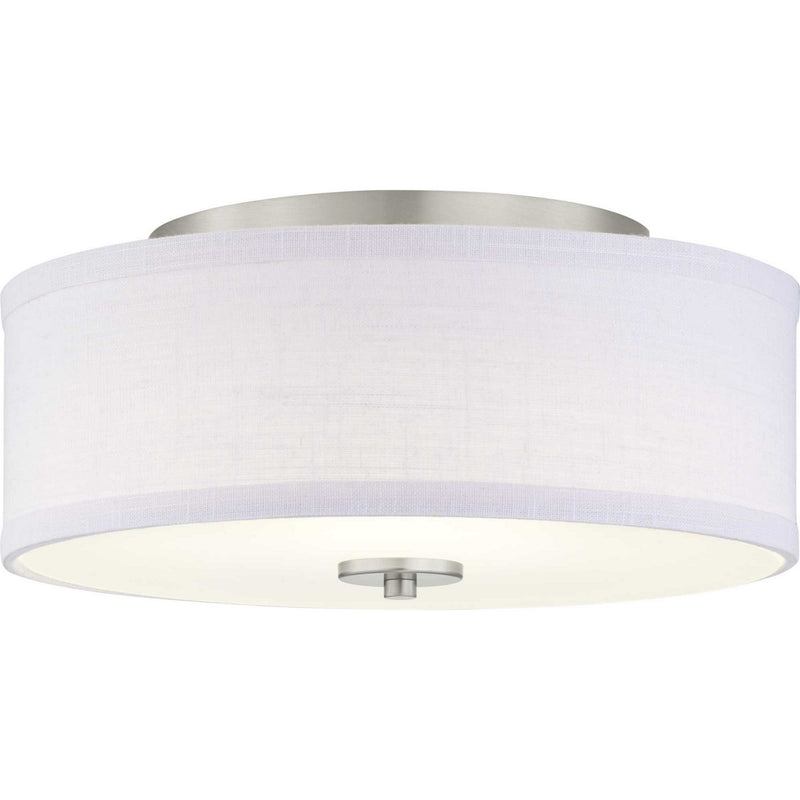Progress Lighting P350135-009-30 LED Semi-Flush, Brushed Nickel