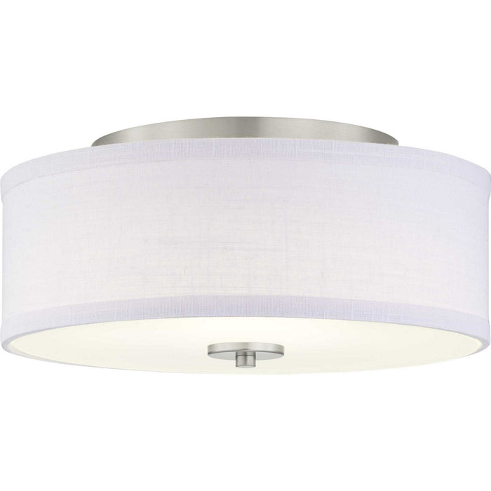 Progress Lighting P350135-009-30 LED Semi-Flush, Brushed Nickel