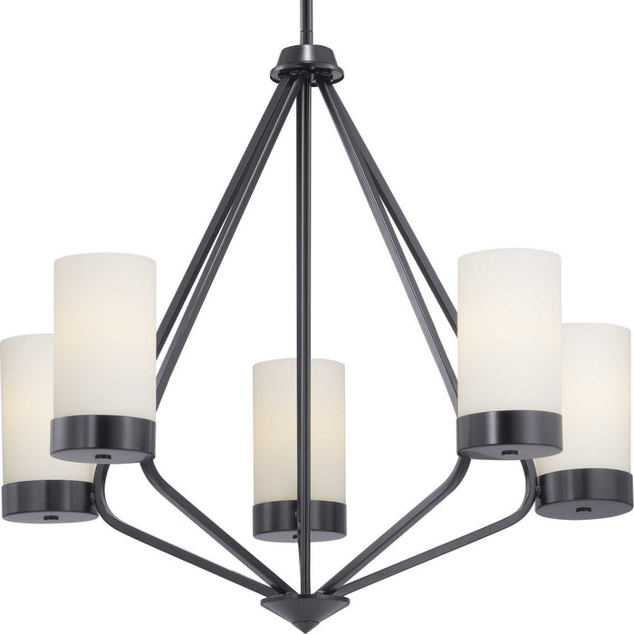 Progress Lighting P400022-031 Five Light Chandelier, Black