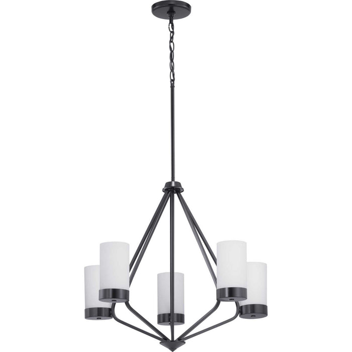 Progress Lighting P400022-031 Five Light Chandelier, Black
