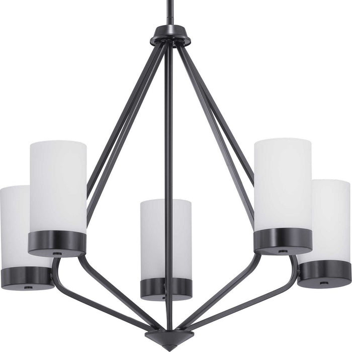 Progress Lighting P400022-031 Five Light Chandelier, Black