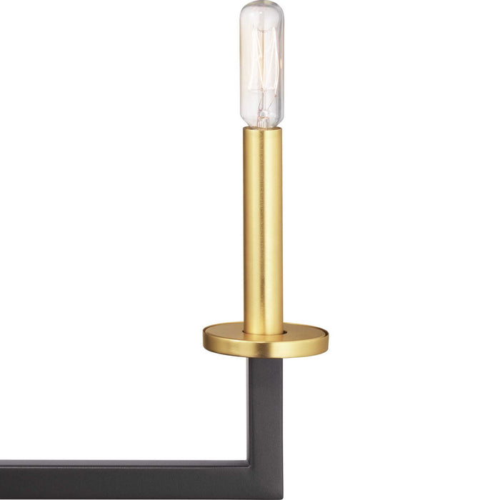 Progress Lighting P400114-143 Six Light Island Pendant, Graphite