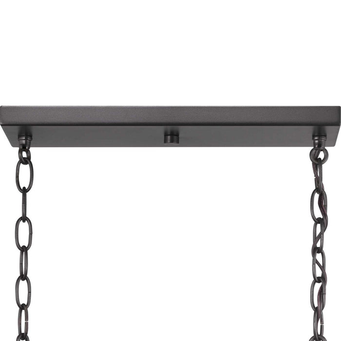 Progress Lighting P400114-143 Six Light Island Pendant, Graphite