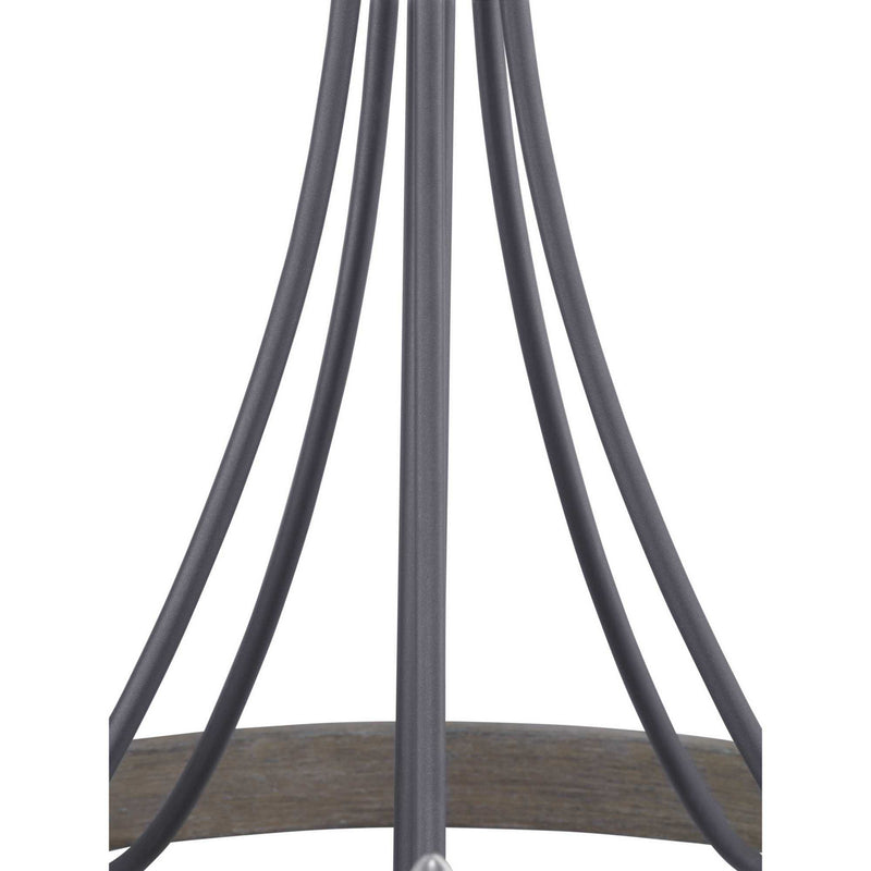 Progress Lighting P400158-143 Five Light Chandelier, Graphite