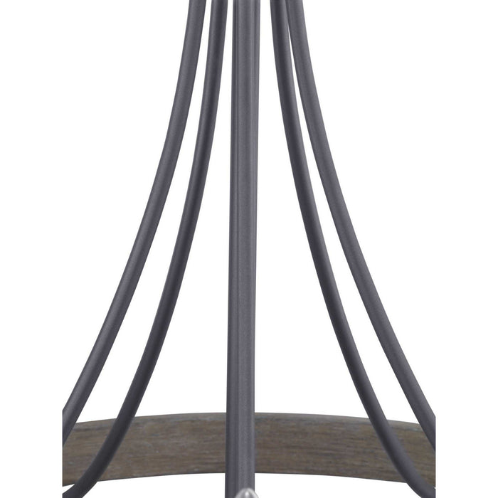 Progress Lighting P400158-143 Five Light Chandelier, Graphite