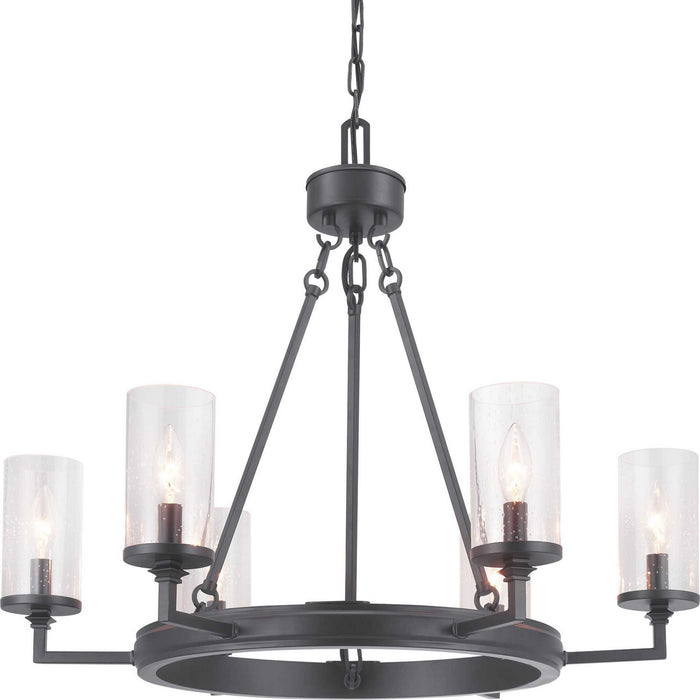 Progress Lighting P400164-143 Six Light Chandelier, Graphite