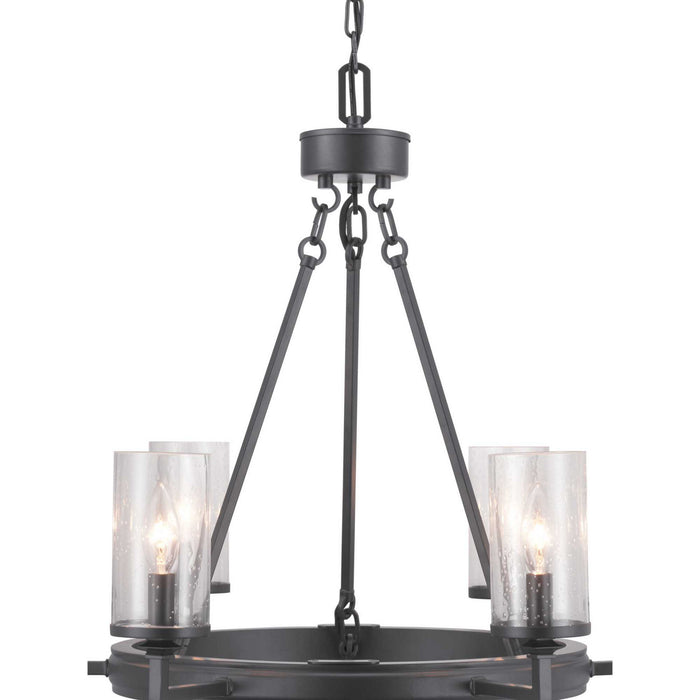 Progress Lighting P400164-143 Six Light Chandelier, Graphite