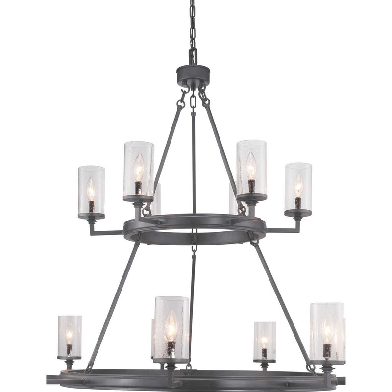 Progress Lighting P400166-143 15 Light Chandelier, Graphite