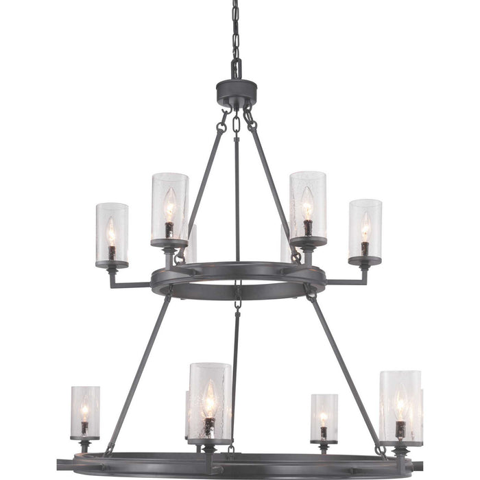 Progress Lighting P400166-143 15 Light Chandelier, Graphite