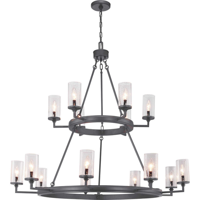 Progress Lighting P400166-143 15 Light Chandelier, Graphite