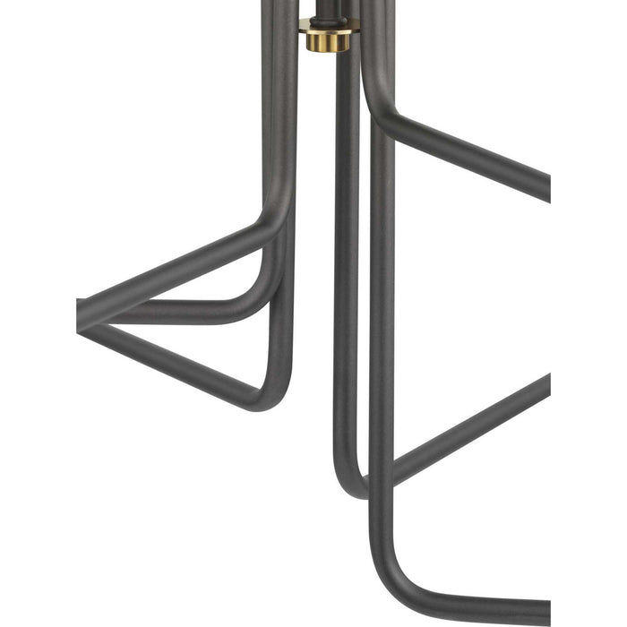 Progress Lighting P400168-143 Six Light Chandelier, Graphite