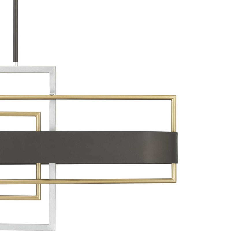 Progress Lighting P400170-031 Six Light Island Pendant, Black