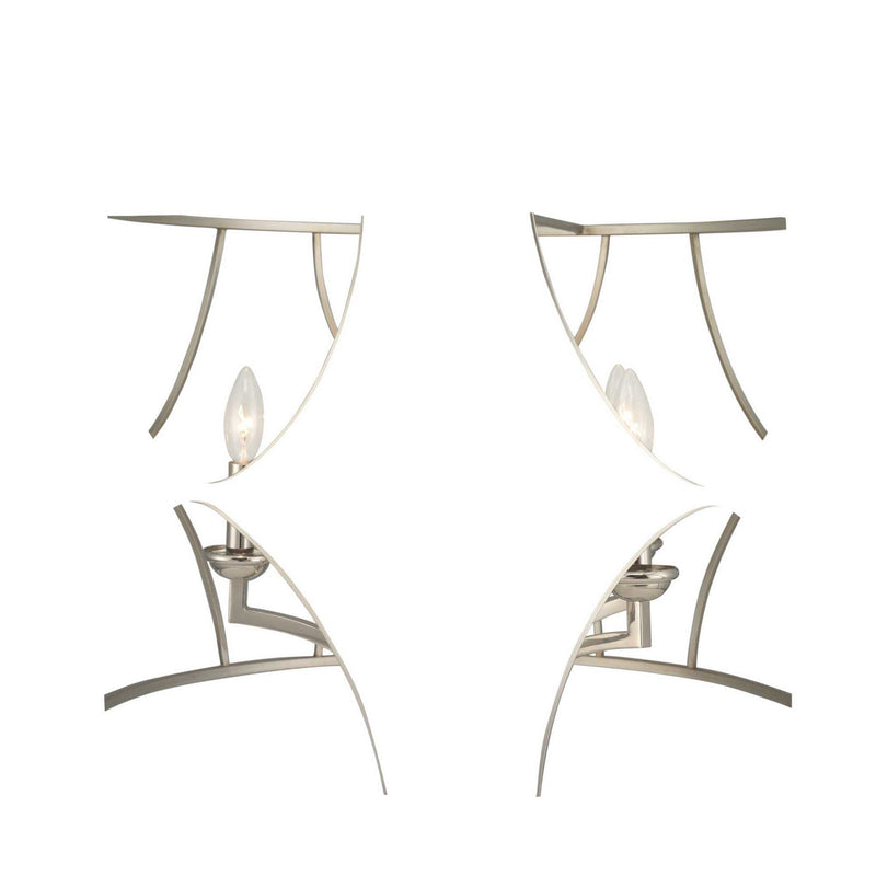 Progress Lighting P400178-134 Five Light Chandelier, Silver Ridge