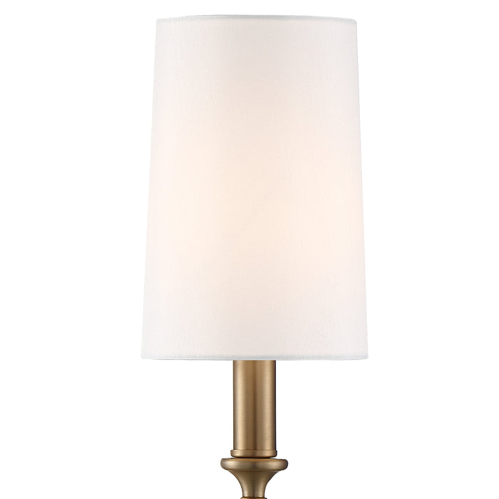Crystorama 2241-VG One Light Wall Sconce, Vibrant Gold