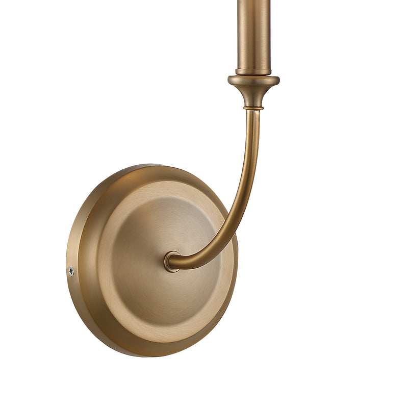 Crystorama 2241-VG One Light Wall Sconce, Vibrant Gold