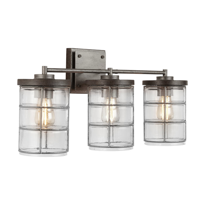 Capital Lighting 129431UG-439 Three Light Vanity, Urban Grey