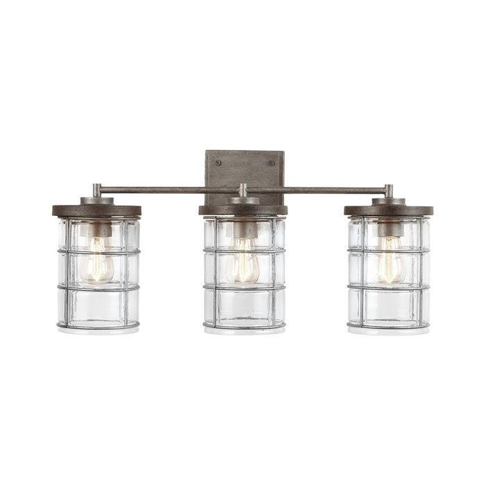 Capital Lighting 129431UG-439 Three Light Vanity, Urban Grey