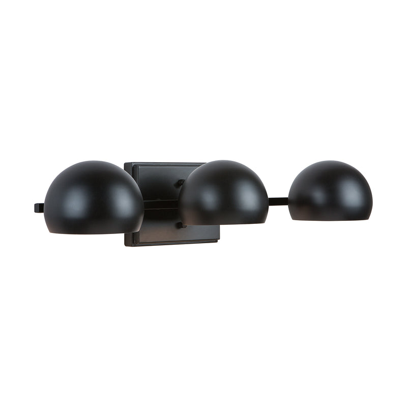 Capital Lighting 133131MB Three Light Vanity, Matte Black