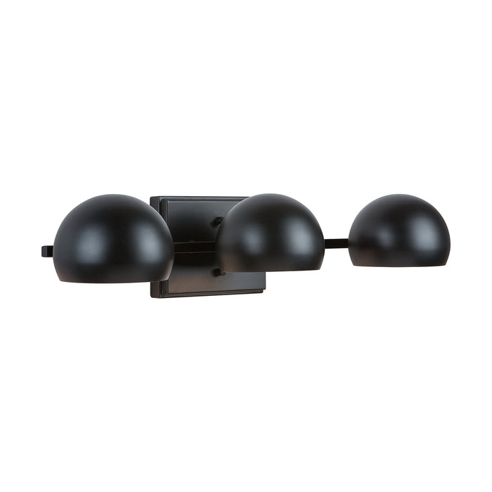 Capital Lighting 133131MB Three Light Vanity, Matte Black