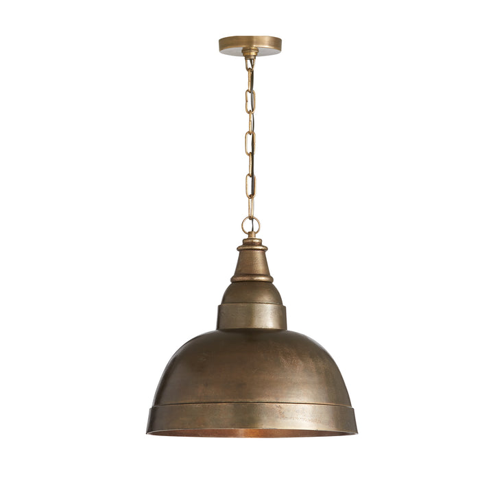 Capital Lighting 330313XB One Light Pendant, Oxidized Brass