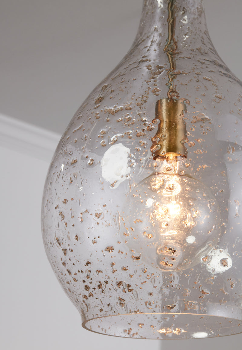 Capital Lighting 333813PA-472 One Light Pendant, Patinaed Brass