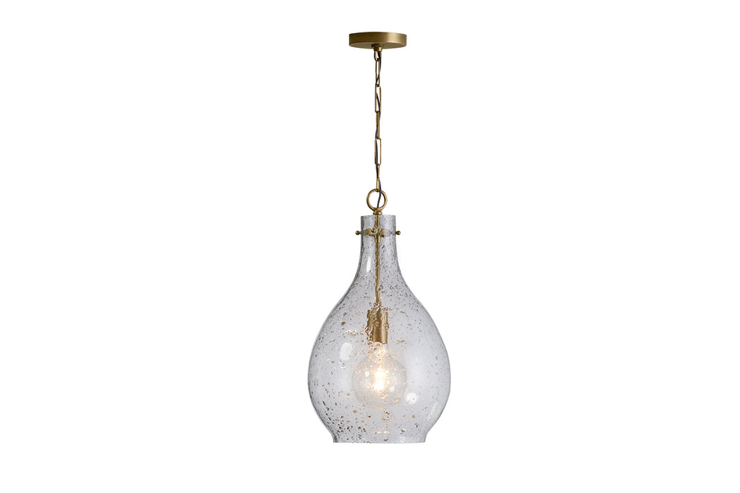 Capital Lighting 333813PA-472 One Light Pendant, Patinaed Brass