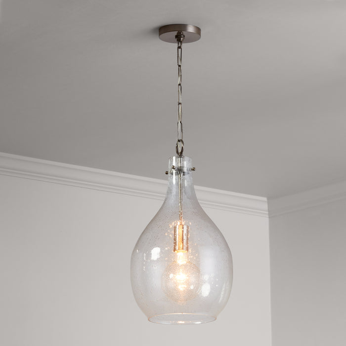 Capital Lighting 333813PP-471 One Light Pendant, Polished Pewter