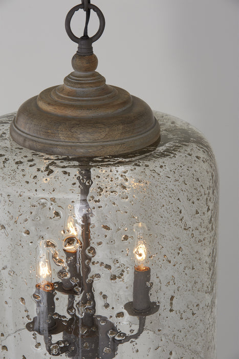 Capital Lighting 335242NG Three Light Pendant, Nordic Grey