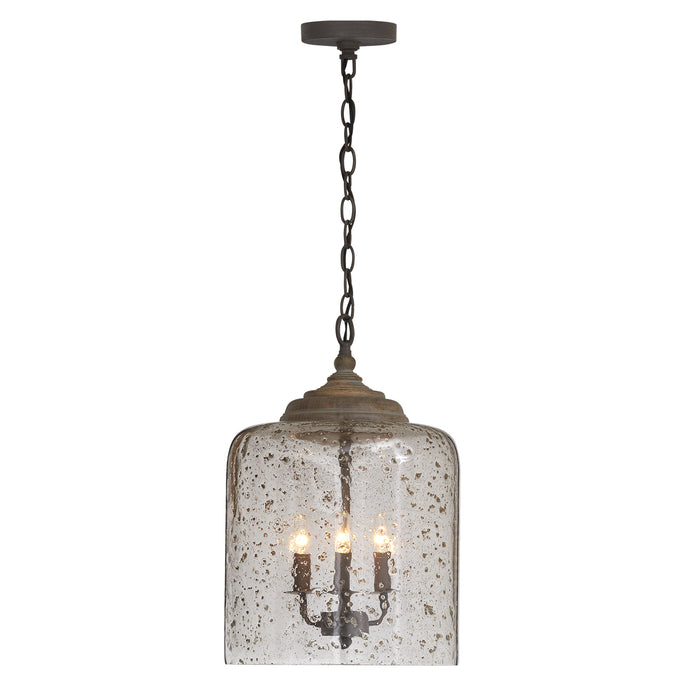 Capital Lighting 335242NG Three Light Pendant, Nordic Grey