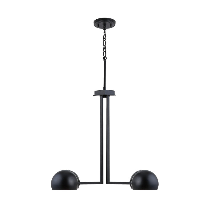 Capital Lighting 433141MB Four Light Chandelier, Matte Black
