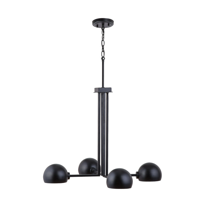 Capital Lighting 433141MB Four Light Chandelier, Matte Black