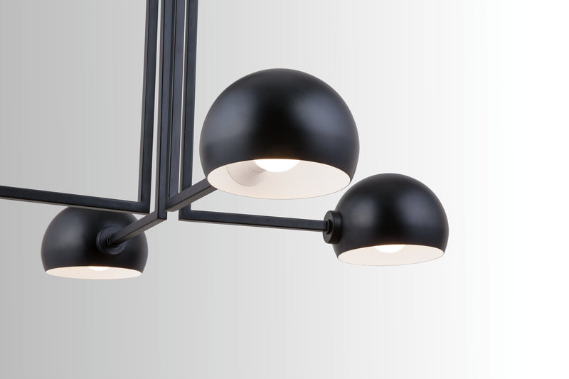 Capital Lighting 433141MB Four Light Chandelier, Matte Black