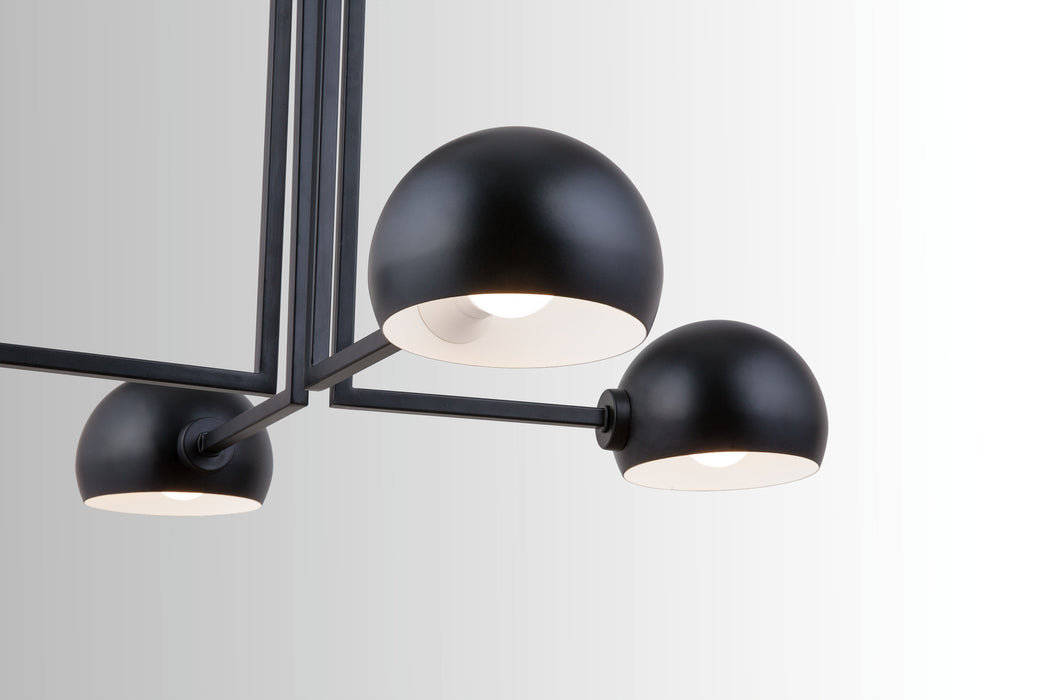 Capital Lighting 433141MB Four Light Chandelier, Matte Black