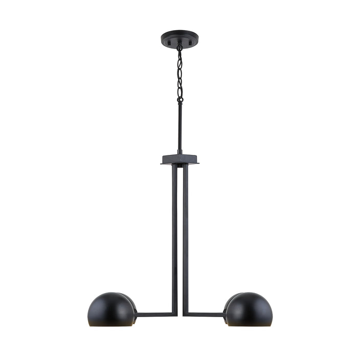 Capital Lighting 433141MB Four Light Chandelier, Matte Black
