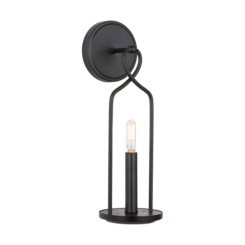 Capital Lighting 631611MB One Light Wall Sconce, Matte Black
