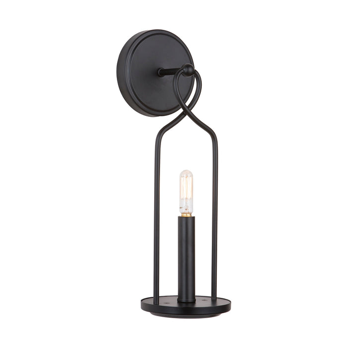 Capital Lighting 631611MB One Light Wall Sconce, Matte Black