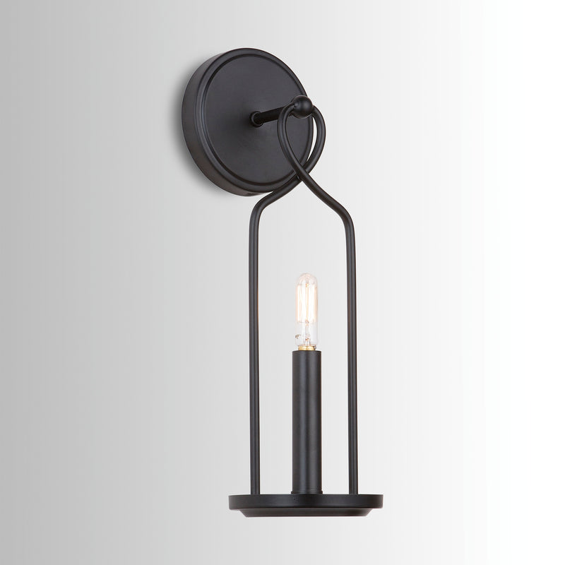 Capital Lighting 631611MB One Light Wall Sconce, Matte Black