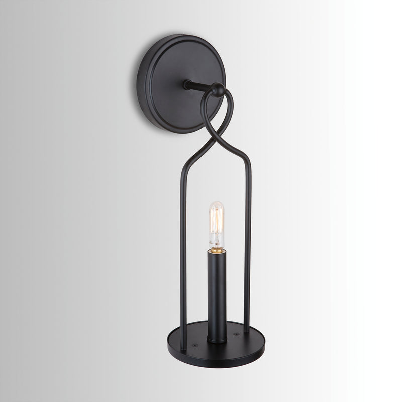 Capital Lighting 631611MB One Light Wall Sconce, Matte Black